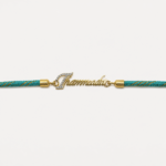 Dharmendra Gold and Turquoise Rakhi