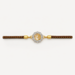 Gold Om Starburst Rakhi