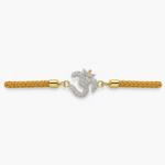 Premium 925 Silver Om Rakhi 02