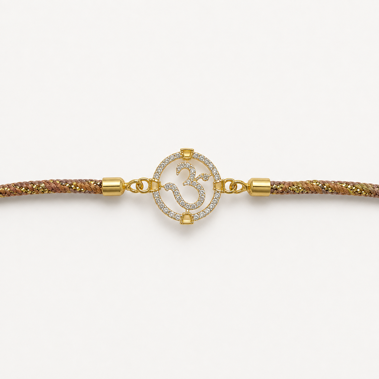 Premium 925 Silver Om Rakhi(2) Premium 925 Silver Om Rakhi 03 - Image 1